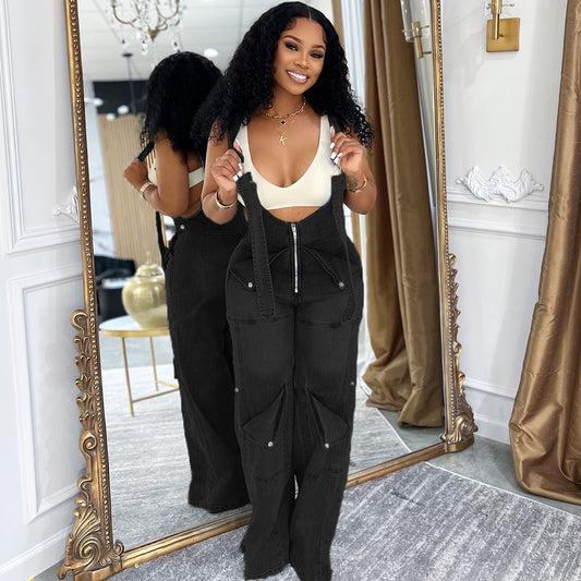 Women’s Casual Denim Overalls