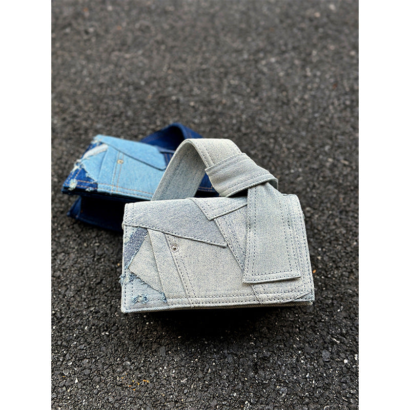 BlueWave Denim Crossbody Bag