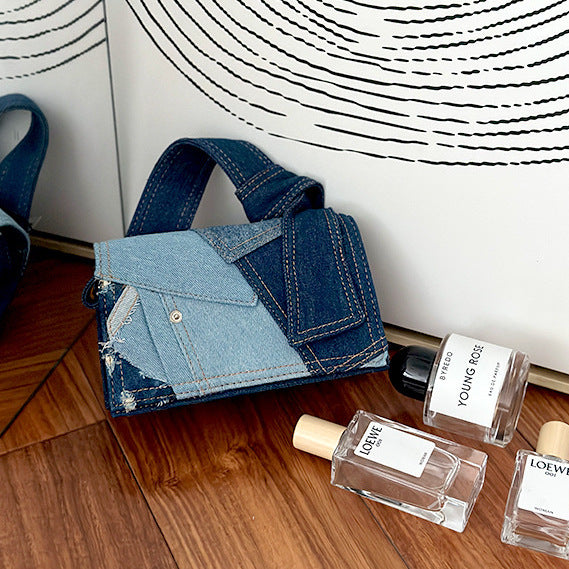 BlueWave Denim Crossbody Bag