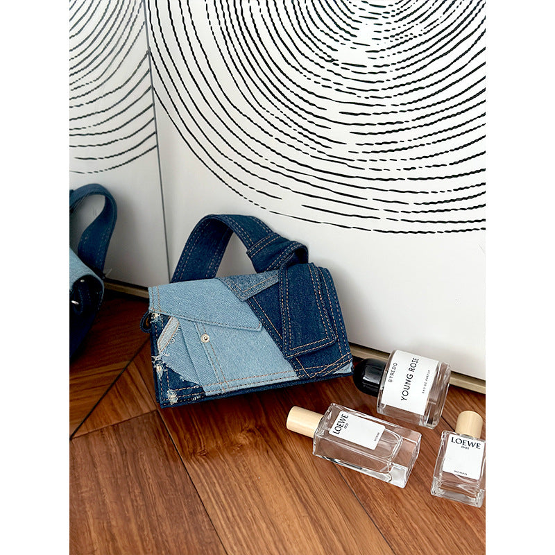 BlueWave Denim Crossbody Bag