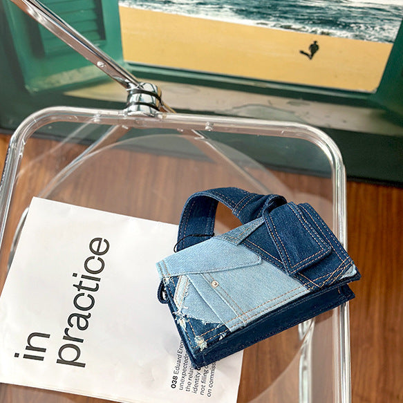 BlueWave Denim Crossbody Bag