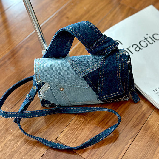 BlueWave Denim Crossbody Bag